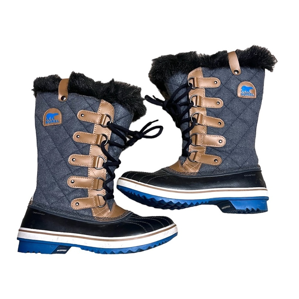 Sorel Tofino Felt Quilted Waterproof Winter Boots Size 8.5